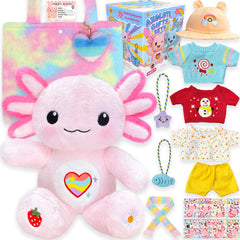KUMANEKO axolotl plush gift set with all-in-one play bundle for imaginative play
