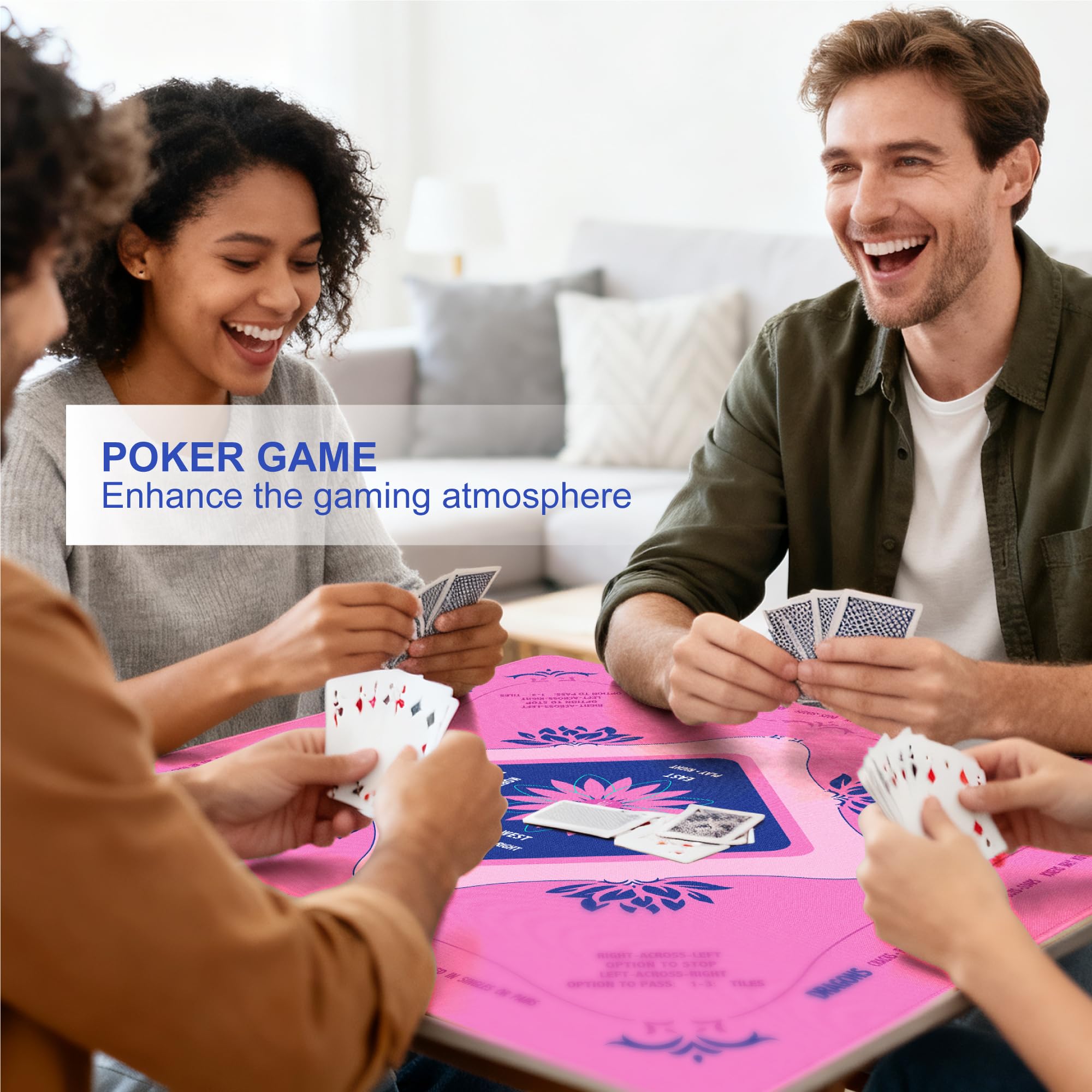 KUNTE Mahjong Mat includes carry bag for travel