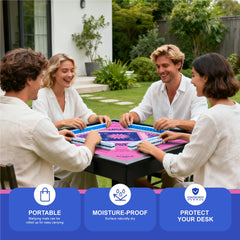 KUNTE Mahjong Mat crease-resistant and portable design