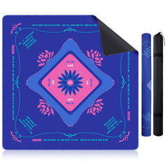 KUNTE Mahjong mat on blue table top ensures stable gameplay