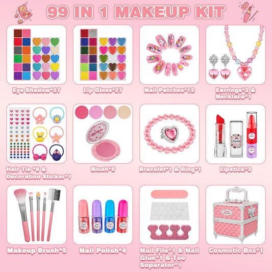 Kuovei eye shadows and gloss for colorful, creative looks