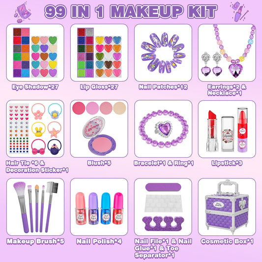 Kuovei makeup brushes and palettes encourage imaginative dressing and fine motor skills