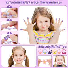 Kuovei nails and patches kit enables colorful nail art play
