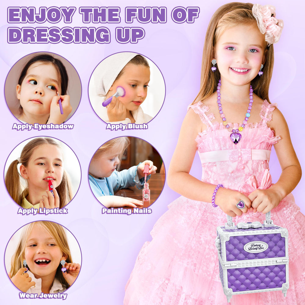 Kuovei cosmetic box keeps everything organized after playtime