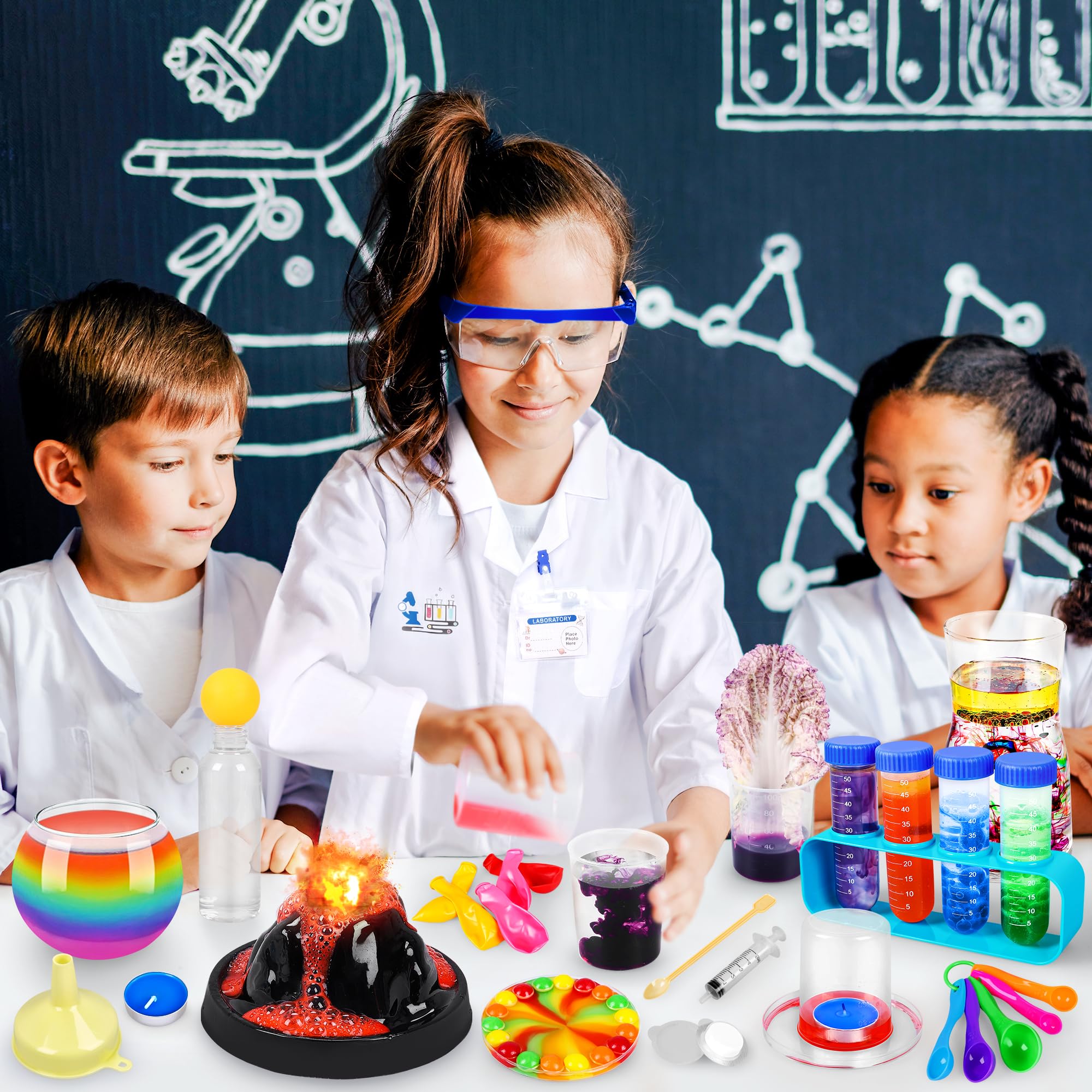 Kuovei Science Kit kids engage in hands-on experiments at home