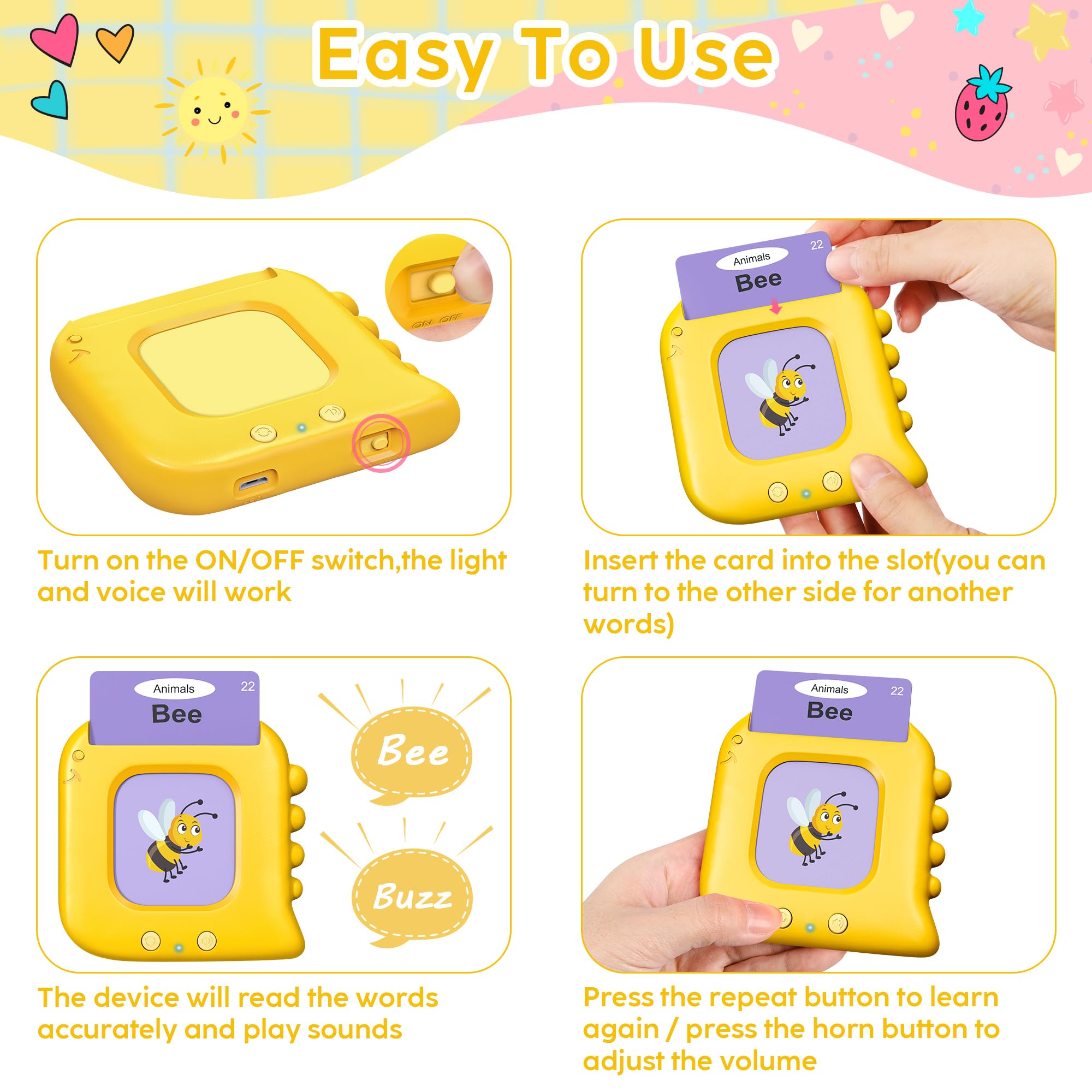 Kuovei transport cards encourage recognition and naming during guided playtime