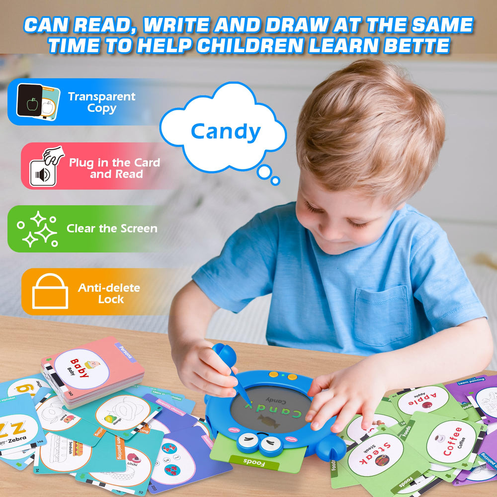 Crab-shaped design adds playful learning sessions.