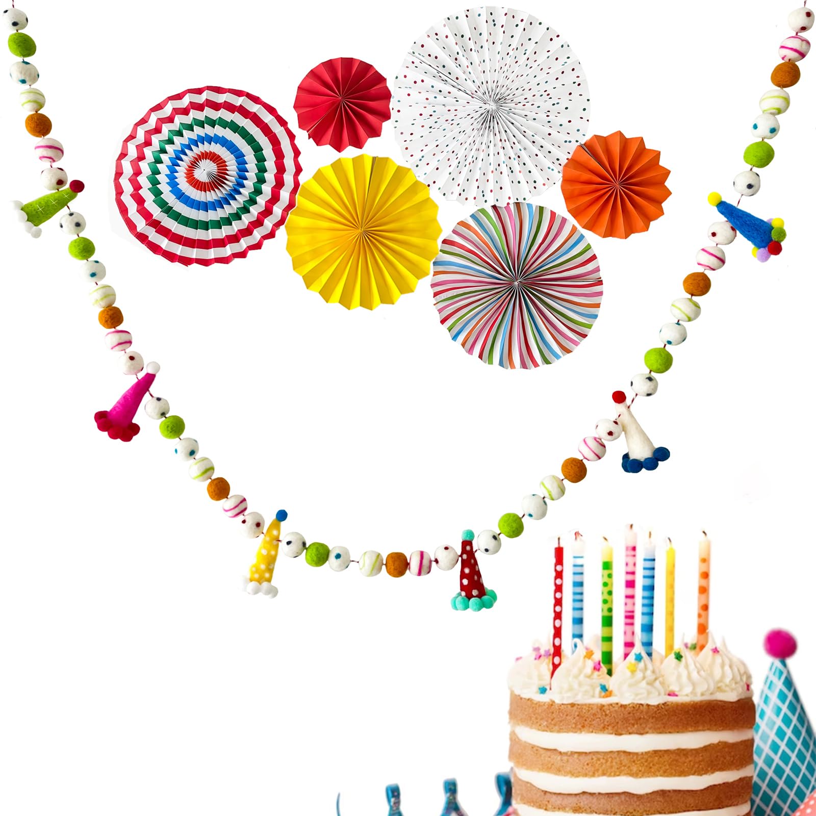 KUQJJQU handmade birthday banner offers a charming, artisanal touch