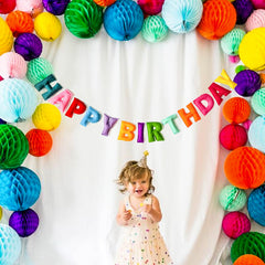 KUQJJQU happy birthday letters made of felt for durable reuse
