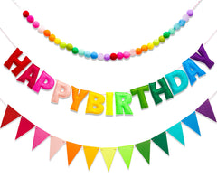KUQJJQU Happy Birthday Banner pre-strung for quick, effortless decorating.