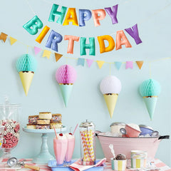 KUQJJQU pastel party decor perfect for kids rooms, play tents, and shelves.