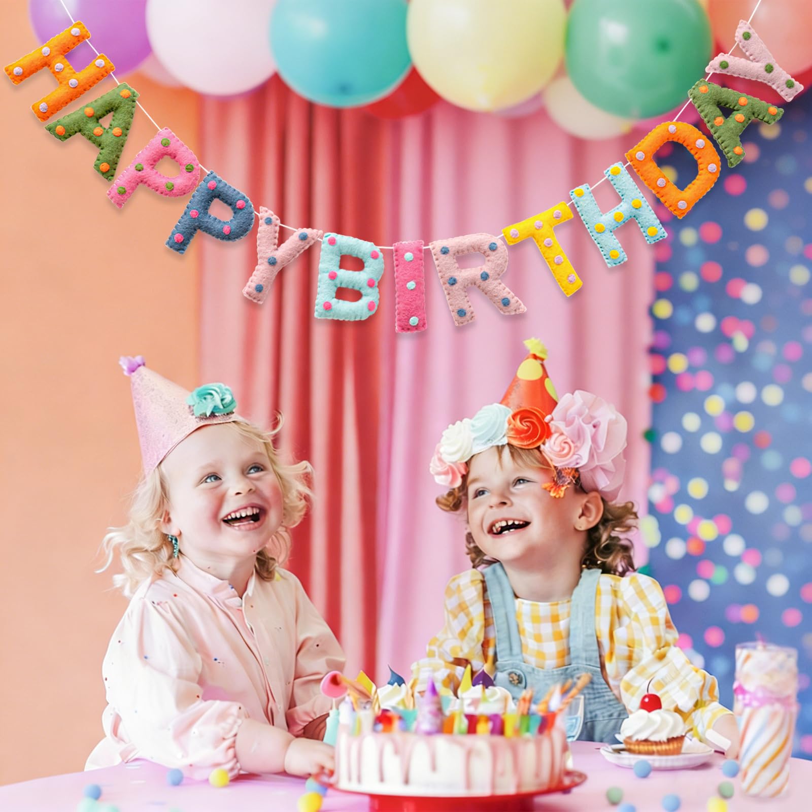 KUQJJQU pastel-hued decoration complements many party themes beautifully.