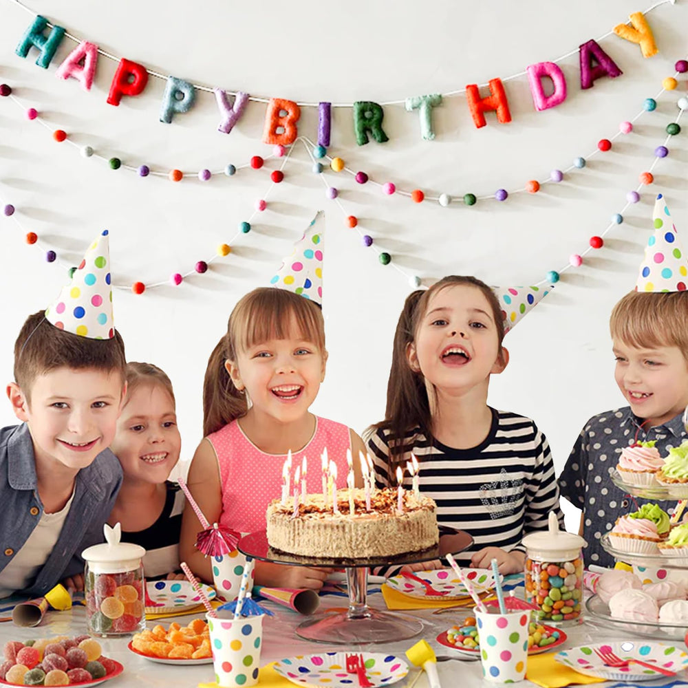 KUQJJQU rainbow party decor brightens mantels and tables