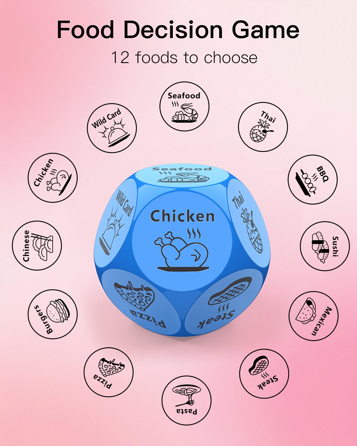 KUSONKEY compact easy-to-use dice set for on-the-go meals