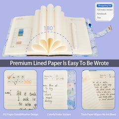 Durable purple cover and binding designed for long-term personal journaling
