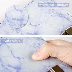 Waterproof purple PU cover protects the diary during daily use