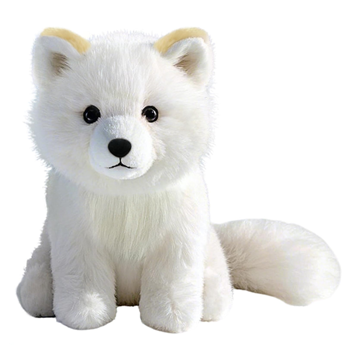 KUUDESOXX Arctic Fox plush close-up with soft filling for cozy hugs.