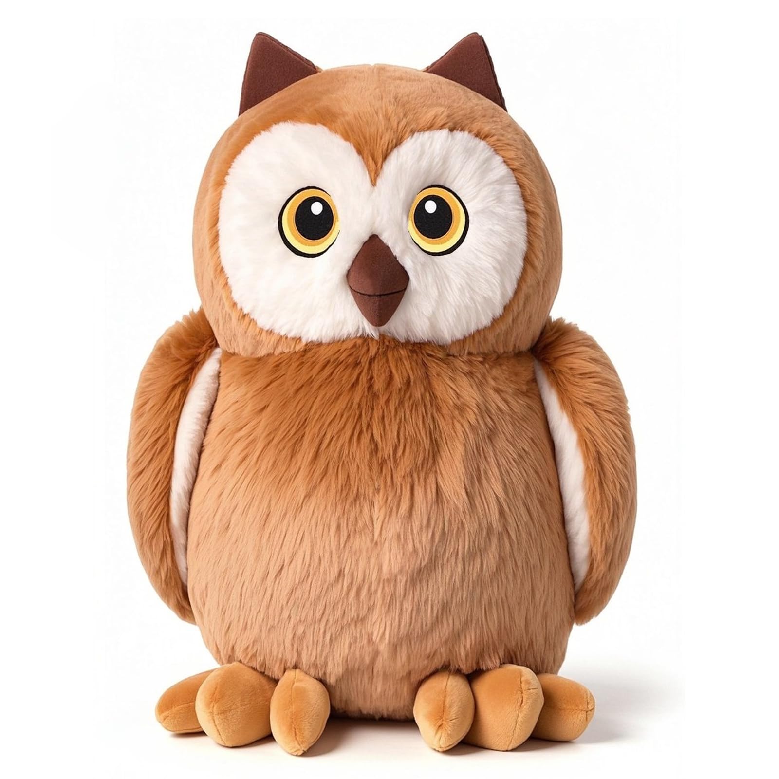 KUUDESOXX Brown Owl stuffed animal for bedtime cuddles and soft comfort.
