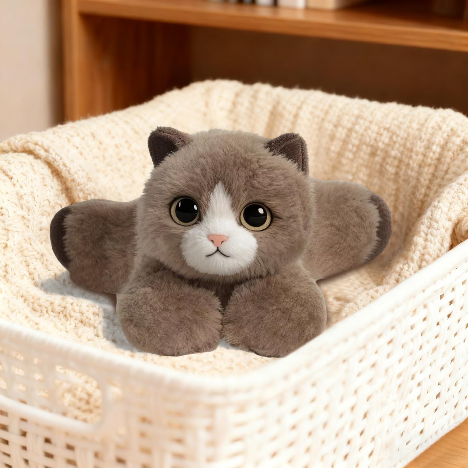 KUUDESOXX cat plush toy for adults provides warm hugs and comfort