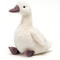 KUUDESOXX duck plush front view offers cozy bedtime snuggles.