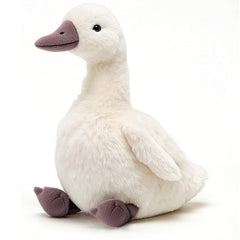 KUUDESOXX duck plush front view offers cozy bedtime snuggles.