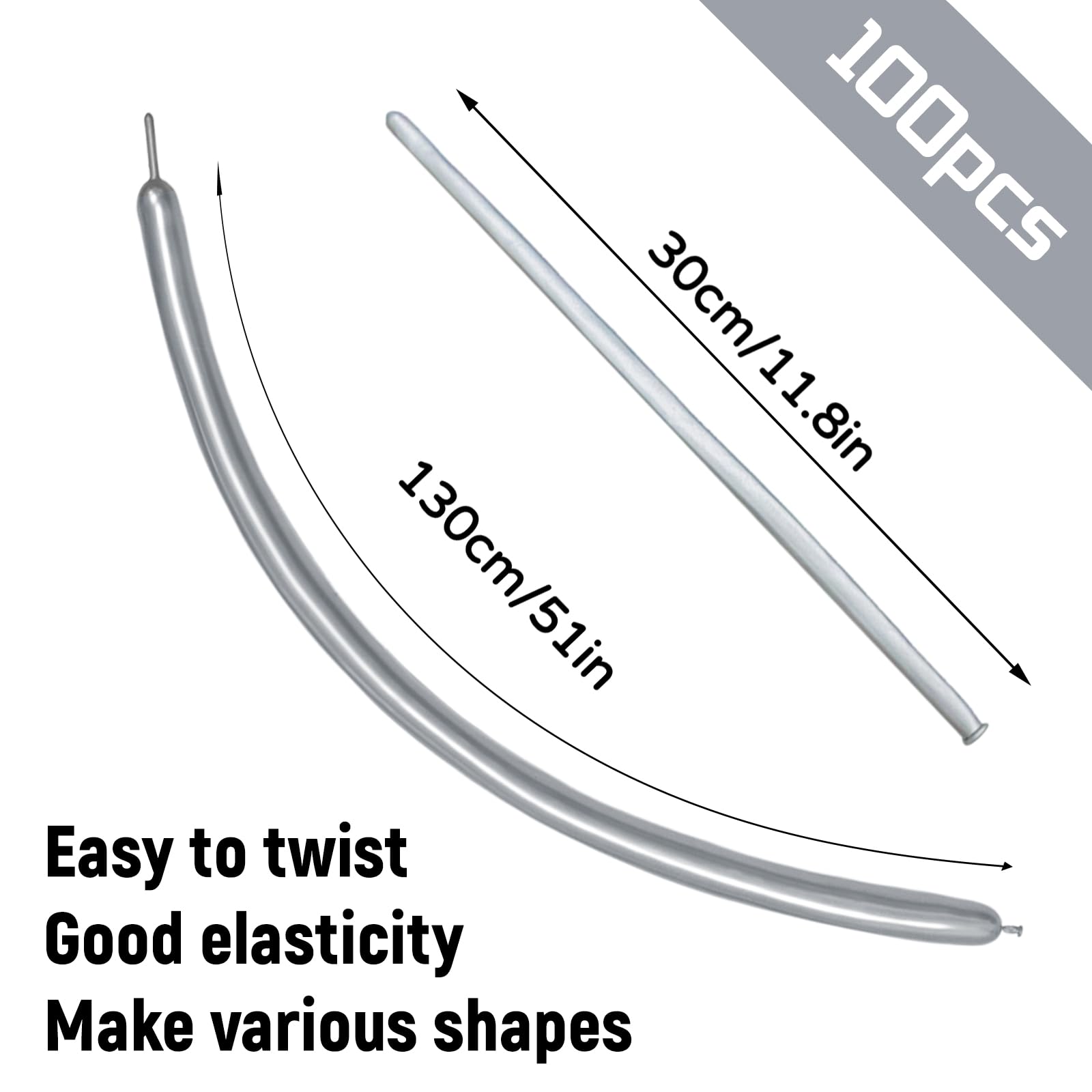 KUULBELA 260-length twisting balloon ideal for versatile animal art.