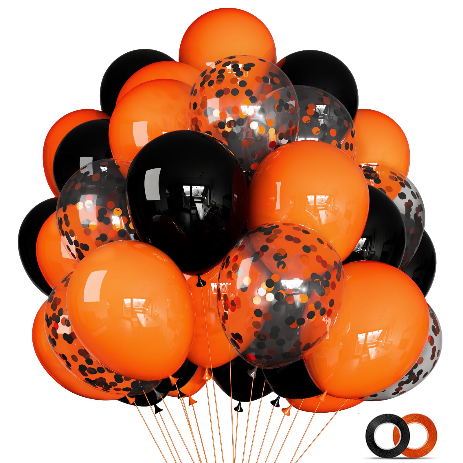 KUULBELA 68-piece balloons set for Halloween decor and party celebrations.