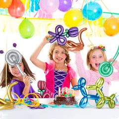 KUULBELA air-pump-friendly balloons designed for quick twisting