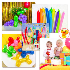 KUULBELA Black 260q balloons for birthday party decorations.