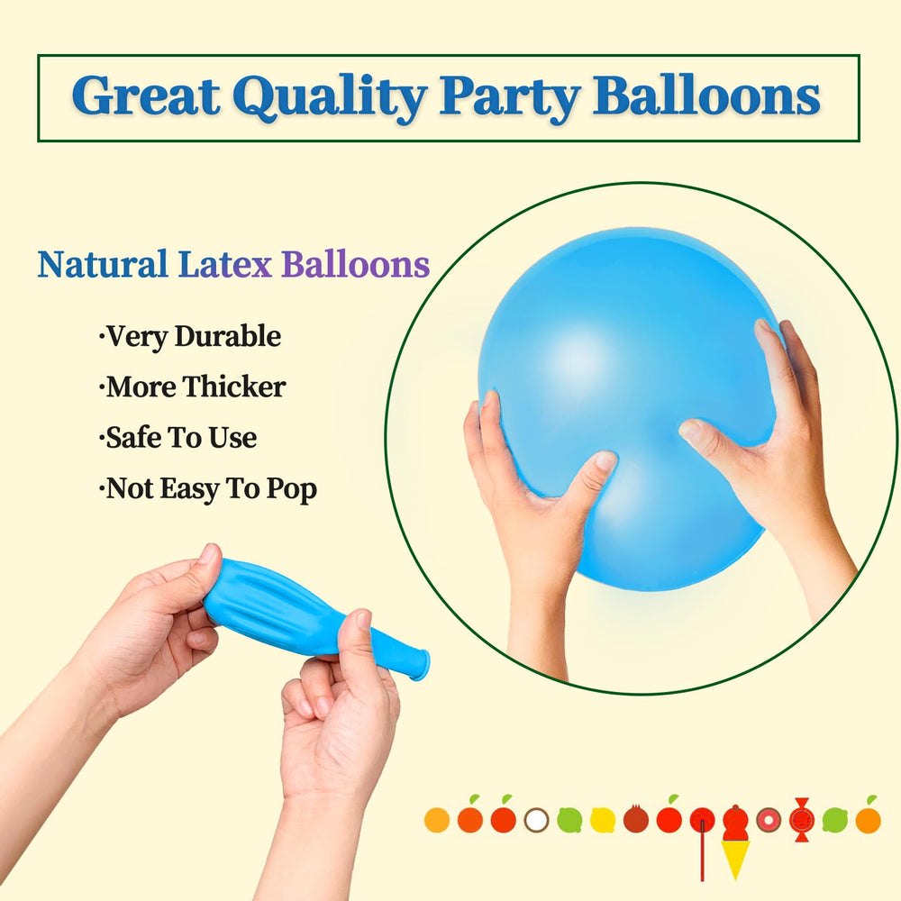 KUULBELA close-up of thickened latex balloons showing durability
