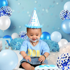 KUULBELA blue balloon ribbon rolls help craft eye-catching garlands and centerpieces.