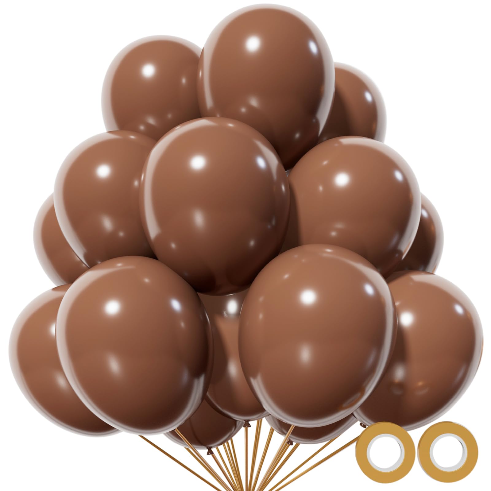 KUULBELA brown 12-inch balloon for versatile party décor and eye-catching color.