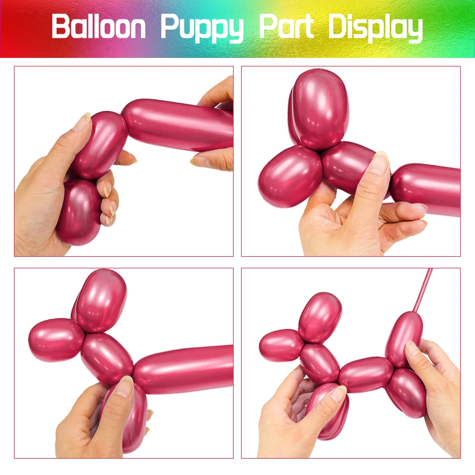 KUULBELA DIY balloon flowers and animals for festive crafts