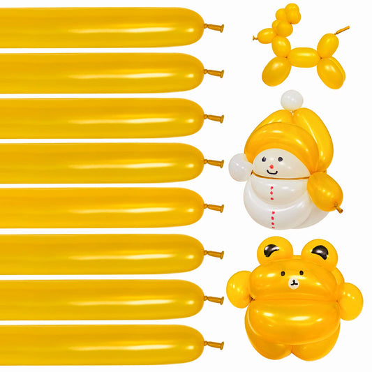 KUULBELA gold 260Q balloons in glossy latex for elegant party decor