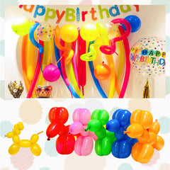 KUULBELA gold balloons used to create animal figures and flowers