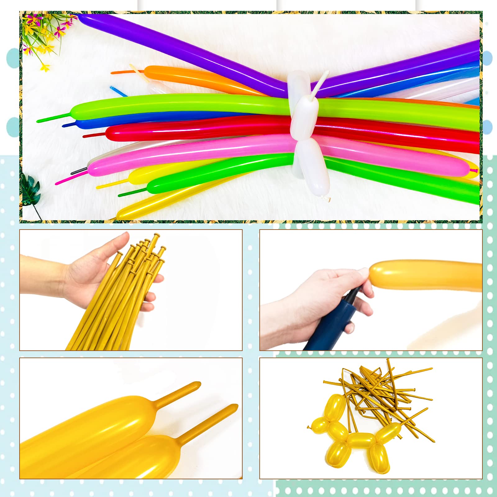 KUULBELA gold balloons ideal for classroom crafts and interactive activities