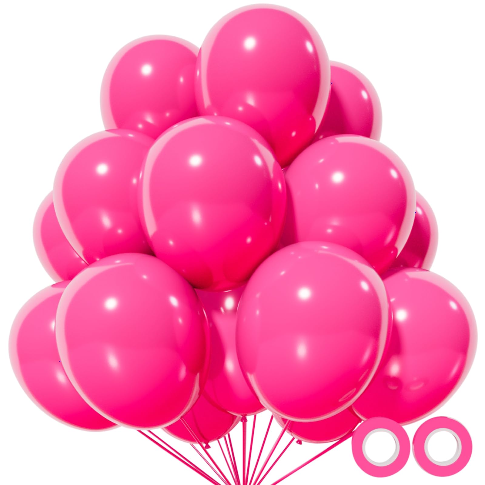 KUULBELA hot pink 12-inch balloons for bold party decor.