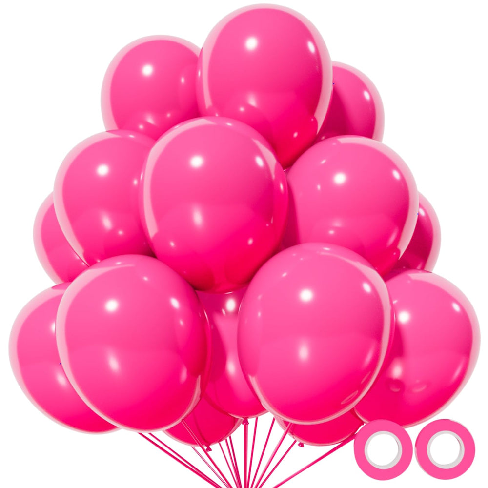 KUULBELA hot pink 12-inch balloons for bold party decor.