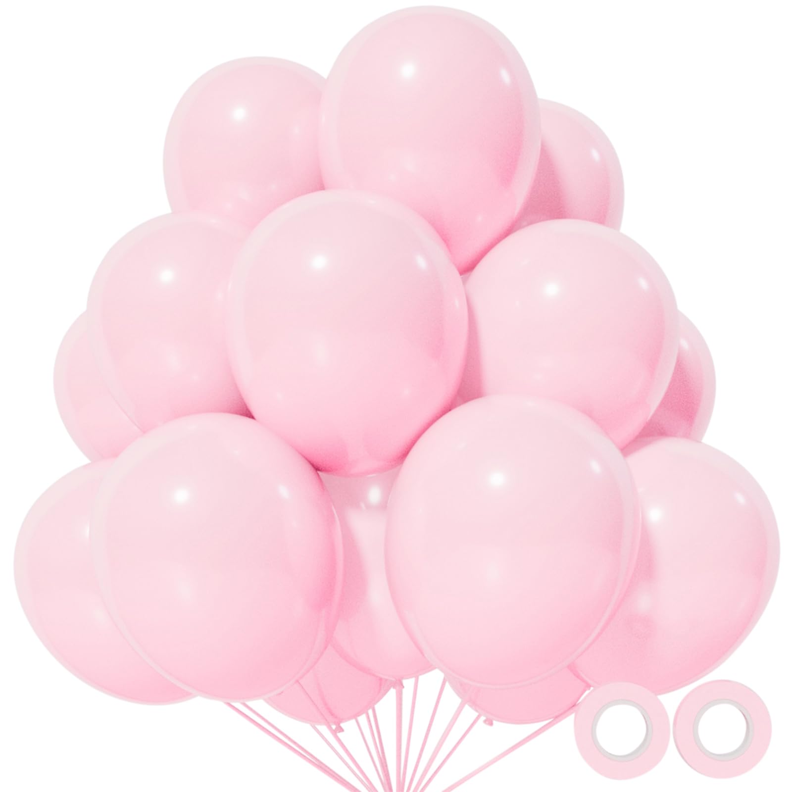 KUULBELA light pink 12in balloons for romantic birthday decor