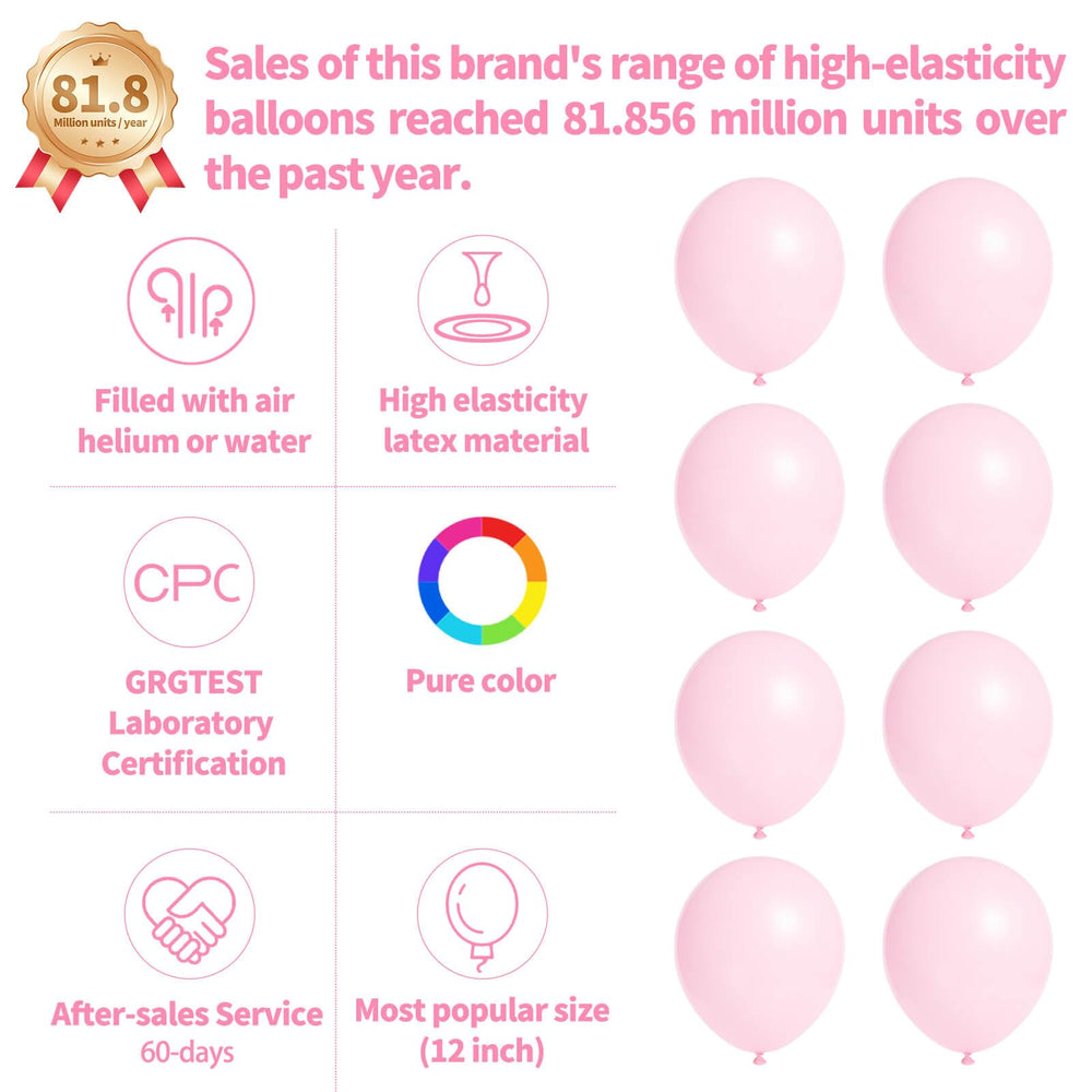 KUULBELA light pink balloons for elegant wedding decor