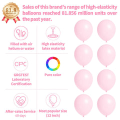 KUULBELA light pink balloons for elegant wedding decor
