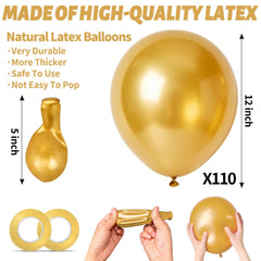 KUULBELA metallic gold balloon clusters ideal for centerpiece displays.