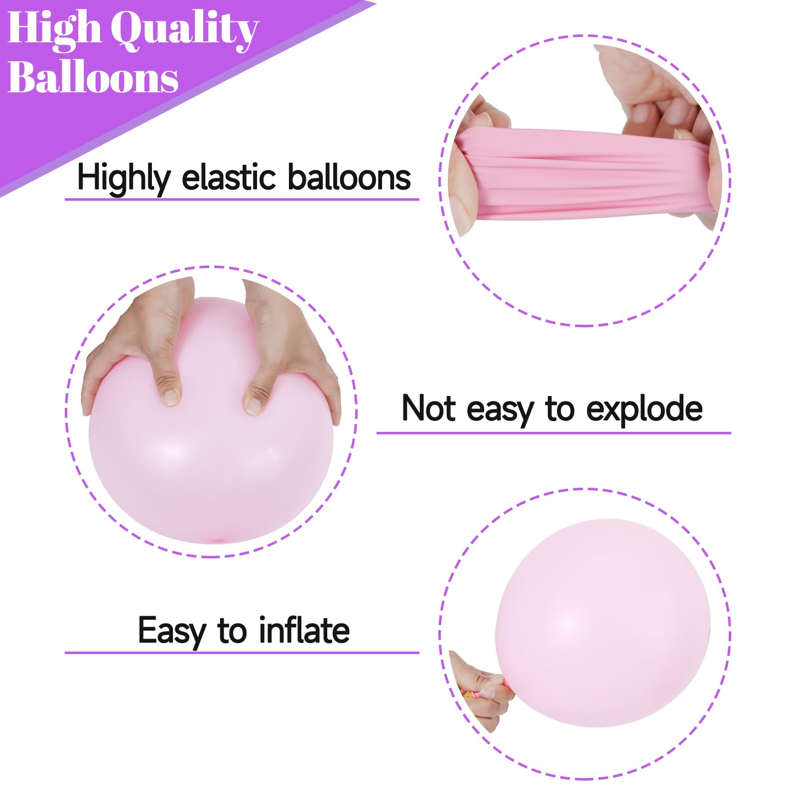 KUULBELA metallic pink balloon shines under lights for festive atmospheres.