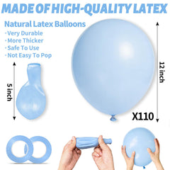 KUULBELA pastel blue balloon ribbons included for versatile party styling