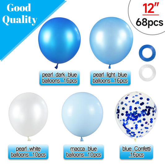 KUULBELA pearl dark blue balloons elevate formal events with elegant blue tones.