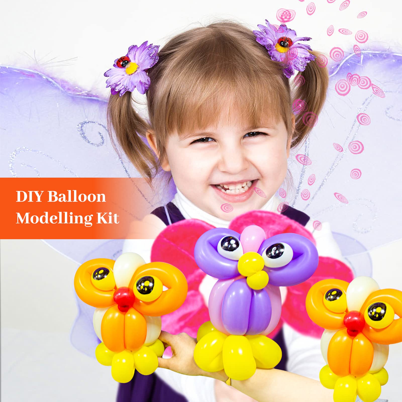 KUULBELA red 260 balloons party decoration kit for celebrations