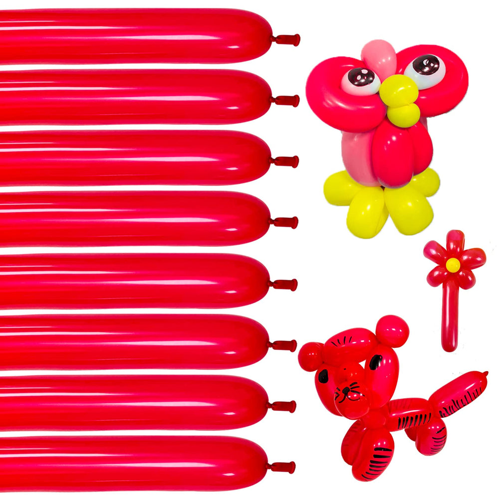 KUULBELA red 260 balloons thick latex for durable decorations