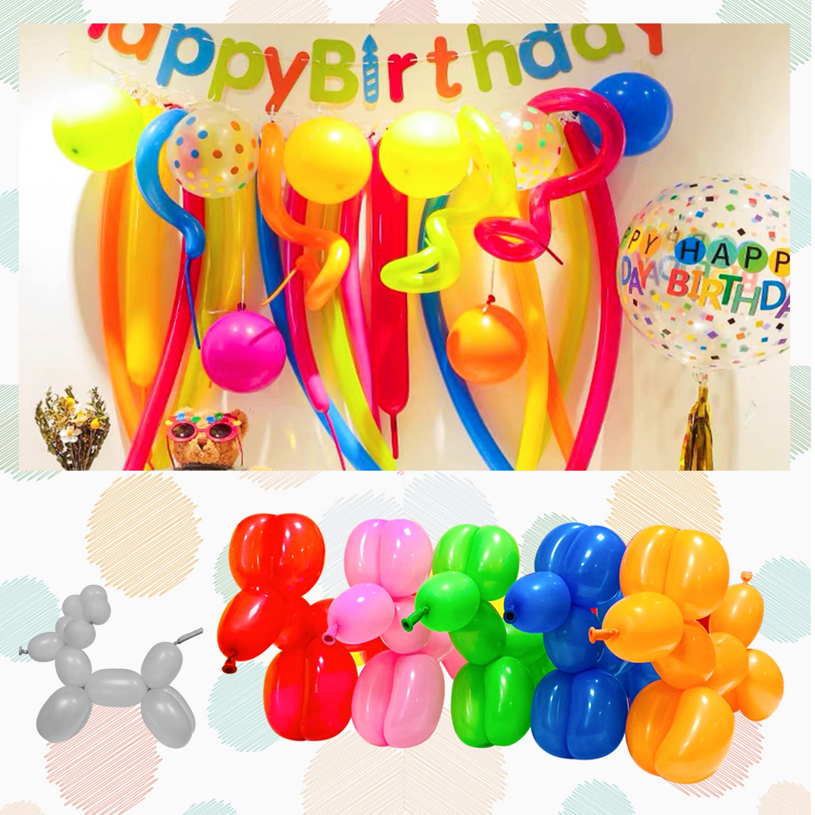 KUULBELA silver balloon art kit for creative animal and flower shapes.