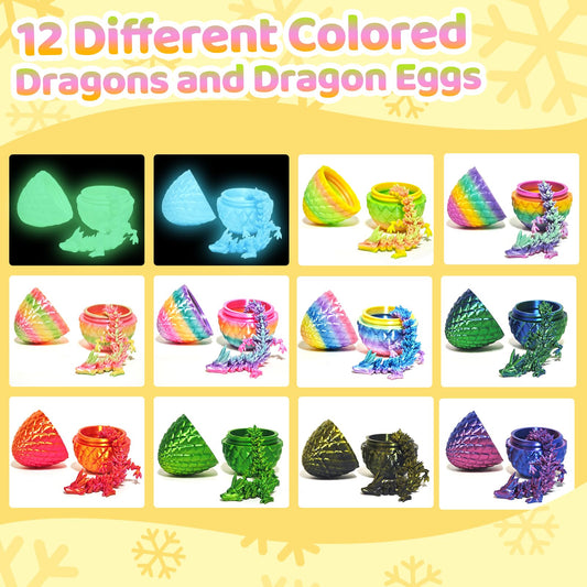 KVERM poseable dragon inside egg: adjustable poses for interactive play.