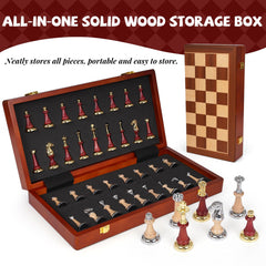 Kvintes 17-inch chess board with ample space for thoughtful planning